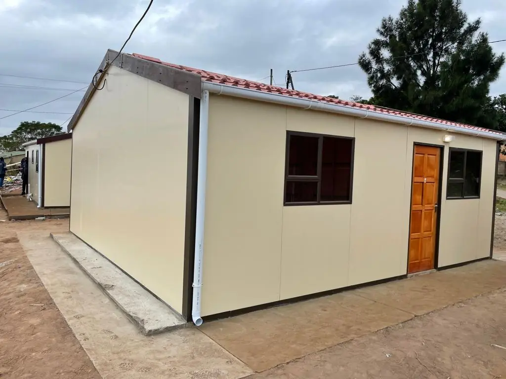 A completed UDRS modular home, handed over and ready to live in