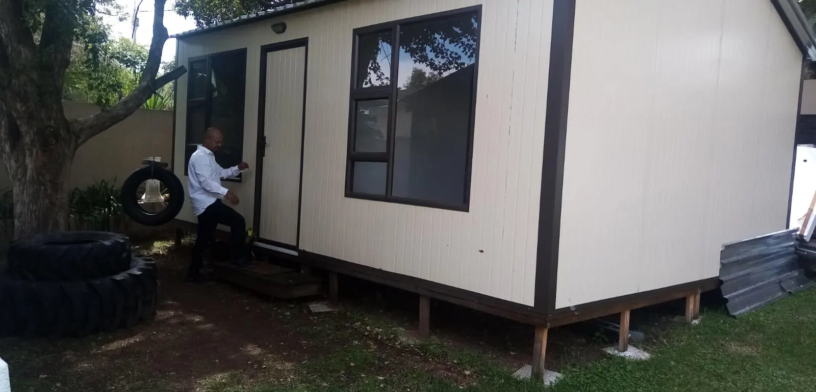 A prefab housing unit