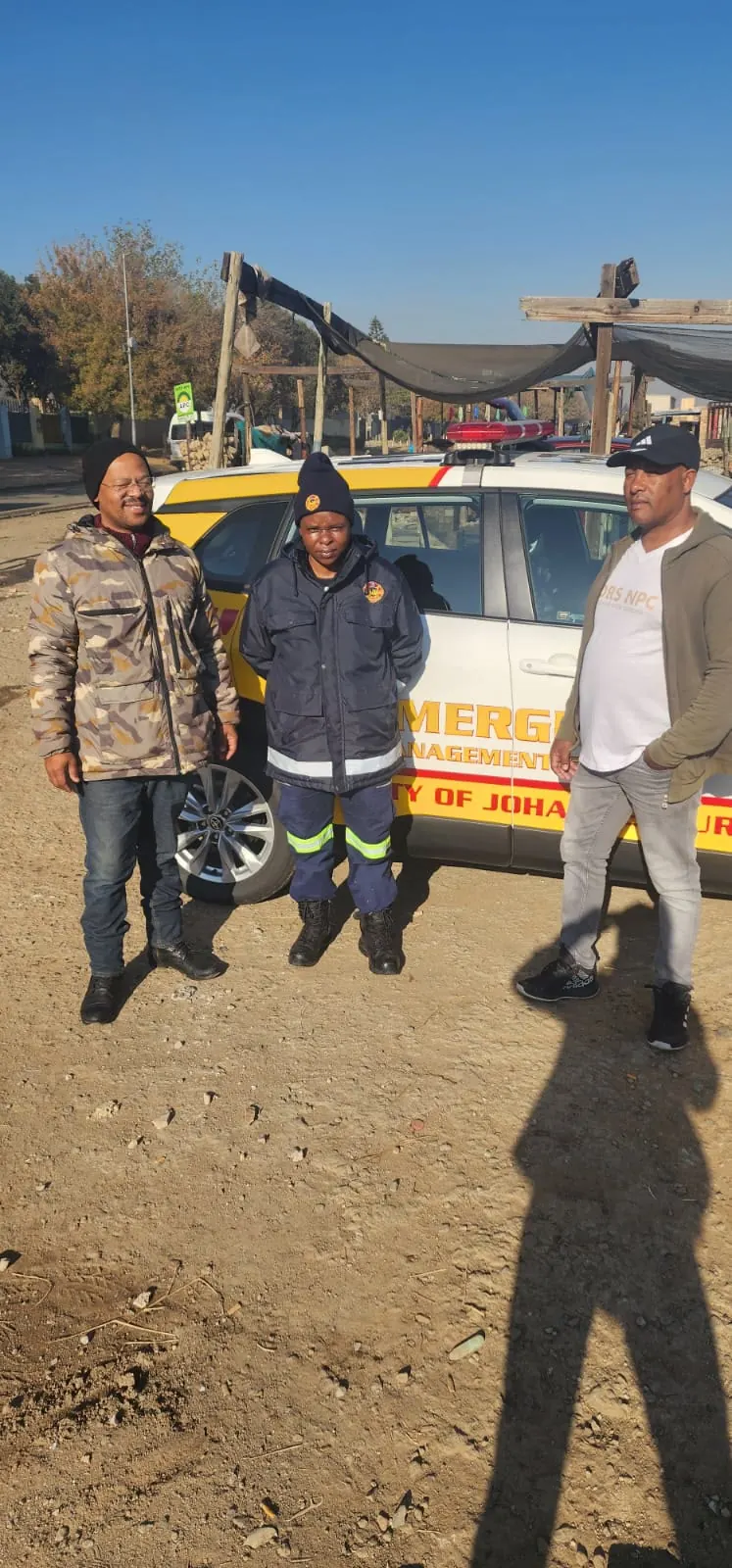 UDRS team working with City of Joburg emergency services